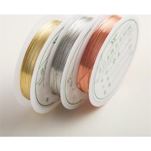 0.2-1mm Tarnish Resistant Bare Copper Jewelry Wire for Bracelet Necklace DIY Beading Wire Jewelry Cord String for Craft Making