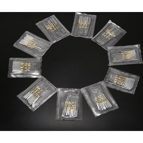 100pcs Household Flat Sewing Needles Craft Assorted Kit Universal Fitting for HAX1 Type Sewing Machine Needle Accessories