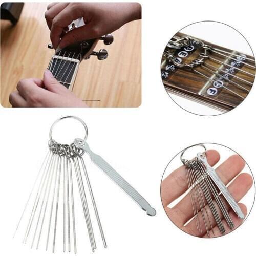 13 String Saw Rods Guitar Bridge Pin Hole Tool Saw String Nut Guitar Bass Slotting Set Slot Frets Groove Rods Filing J1F9