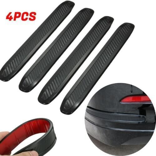 4X Universal Car Bumper Corner Rubber Strip Anti-rub Scratch Protector Guard Car Bumper Corner Rubber Strips