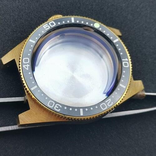 43.5mm Aluminum Bronze Waterproof Watch Case for NH35A/NH36A Movement Accessories