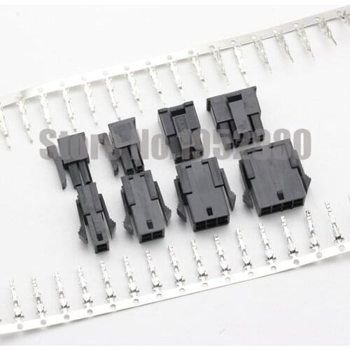 50Set Micro-Fit 3.0mm Pitch 5557/5559 Connector Socket 2/4/6/8/10/12/14/16/18/20/22/24P Male Housing+Female Housing+Terminals