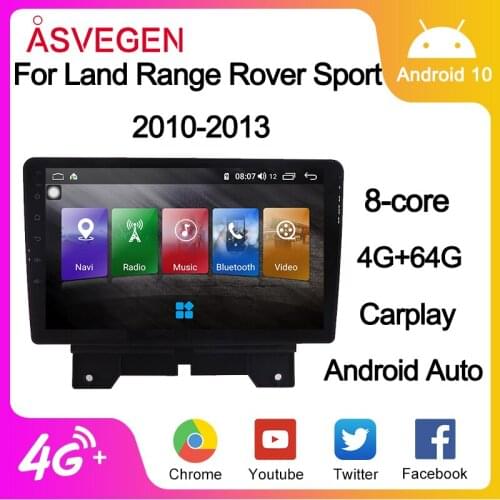 9 Inch For Land Range Rover Sport 2010-2013 With 4+64G Car Multimedia NAVI Car Radio Stereo GPS Navigation Player