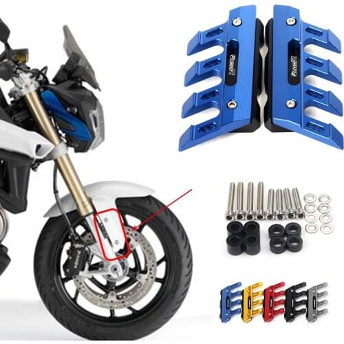 With Logo For BMW F800R F800GT Motorcycle Mudguard Front Fork Protector Guard Slider Front Fender Block Anti-fall Accessories