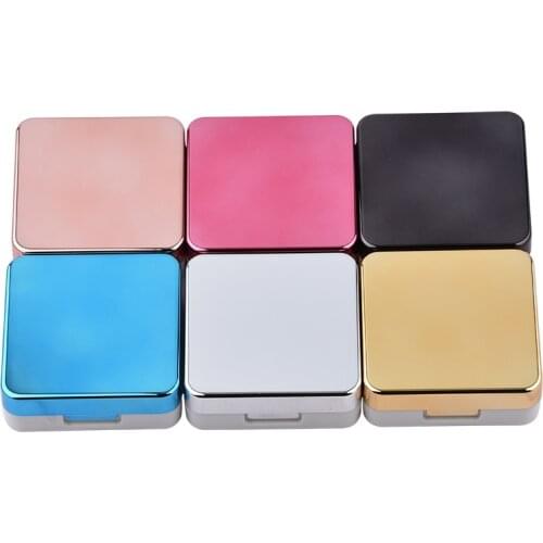 New Colored Contact Lens Case With Mirror Women Man Unisex Contact Lenses Box Eyes Contact Lens Container Lovely Travel Kit Box