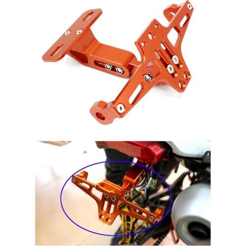 For Yamaha R25 R3 Motorcycle Modification LED Turn Signal License Plate Lamp Frame Aluminum Alloy License Plate Frame