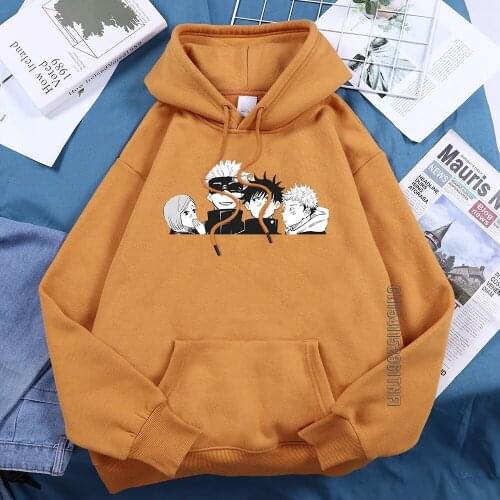 Jujutsu Kaisen Team Lovly S Women Hoodies Printed Spring 2021 New Streetwear Harajuku Casual Hooded Hip Hop Gothic Woman Hoodie