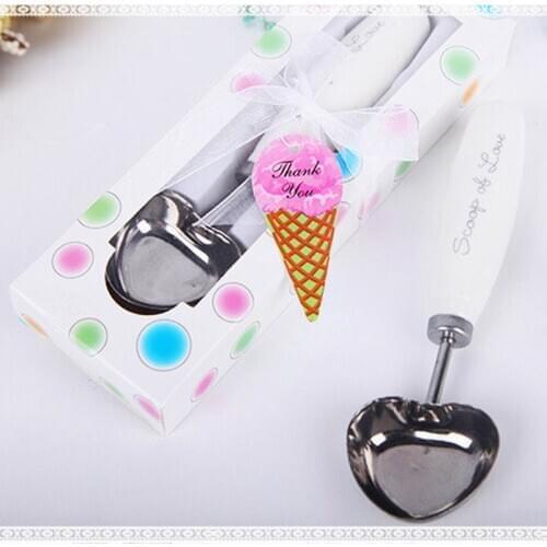 100pcs Scoop of Love Ice Cream Spoon Wedding Favors And Gifts Wedding Supplies Wedding Souvenirs Wedding Gifts For Guests