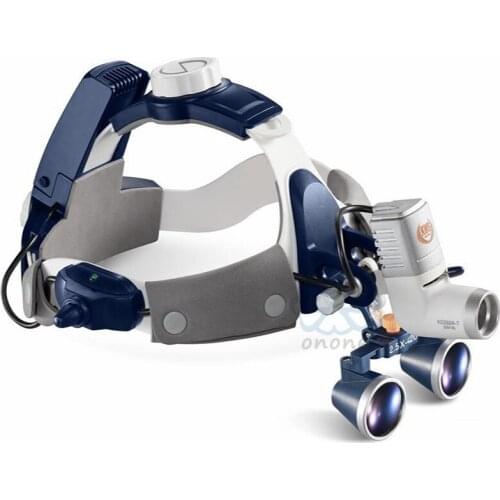 Best medical magnifier loupes with high power LED light 2 rechargeable battery 3.5x for Stomatology oral ENT