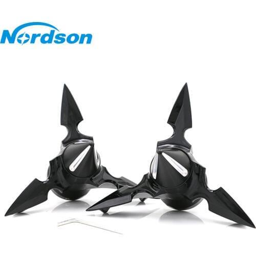 Nordson Motorcycle Rotary Blades Rotating Front Axle Rugged Caps Front Axle Protective Caps For Harley Dyna Sportsters Nut Caps