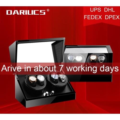 Watch Winder For Automatic Watches New Version 4+0 Wooden Watch Accessories Box Storage Collector High Quality Vertical Shaker