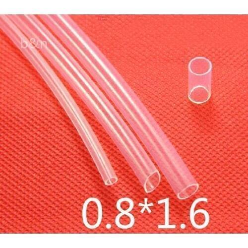 0.8mm ID 1.6mm OD 0.8x1.6 PFA FEP Transparent clear PTFE tube, F46 F4 polytef HOSE,heat-resistant Tubing