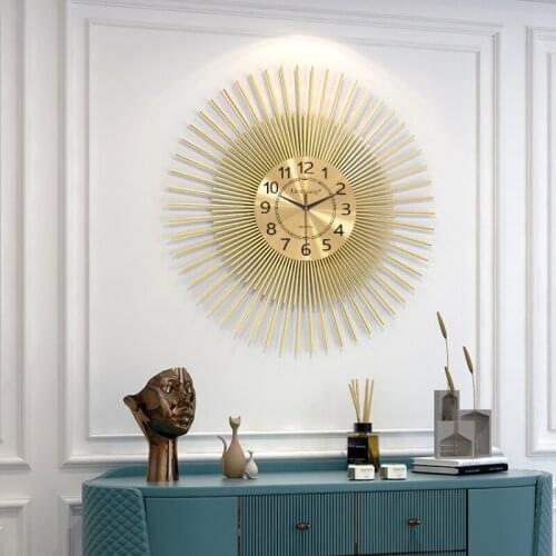 Creative Nordic Wall Clock Modern Design Large Luxury Simple Digital Wall Clock Living Room Reloj De Pared Home Decoration DG50W