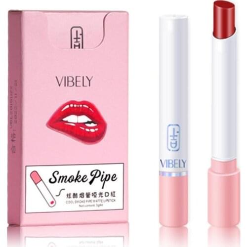 Cigarette Case Lipstick Set Matte Long Lasting Non-stick Cup Four Cigarette Tube Cigarette Set Lipstick