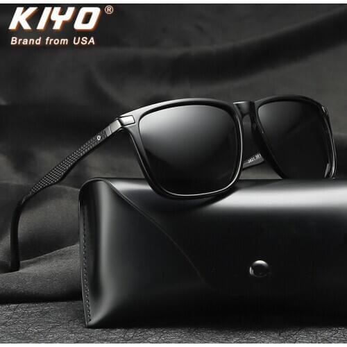 KIYO Brand 2020 New Men Square Polarized Sunglasses PC Classic Sun Glasses High Quality UV400 Driving Eyewear 3821