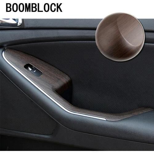 30*100cm DIY Car Styling Wood Stickers For Audi A4 B6 B8 A5 BMW E46 E39 Mini Cooper Ford Kuga Fiesta Home Office Accessories