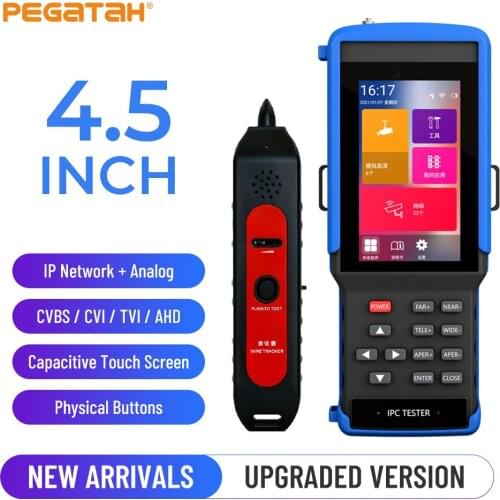 CCTV Tester 4.5 inch HDMI Portable monitor IPC tester AHD CVI TVI with WIFI USB power ONVIF mini monitor for cctv camera tester