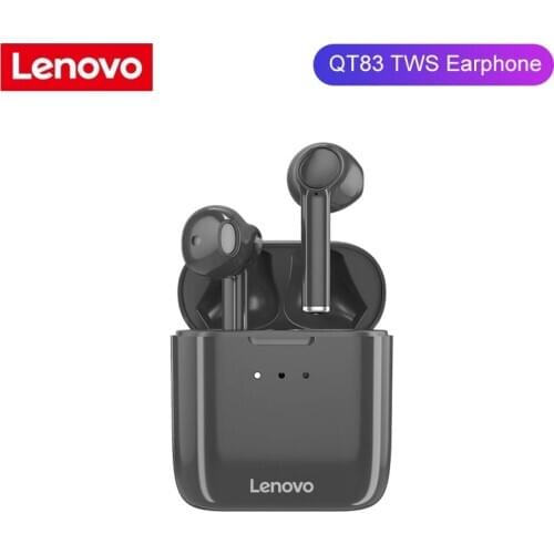 Lenovo QT83 TWS Bluetooth 5.0 Earphone Wireless Headset Waterproof Sport Earbud Noise Cancelling Mic Dual Stereo HIFI Bass