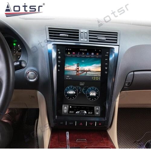 For Lexus GS GS300 GS460 GS350 2004 - 2011 Vertical Screen PX6 Android 9.0 4+64GB Car HD Radio Player Auto GPS Navigation