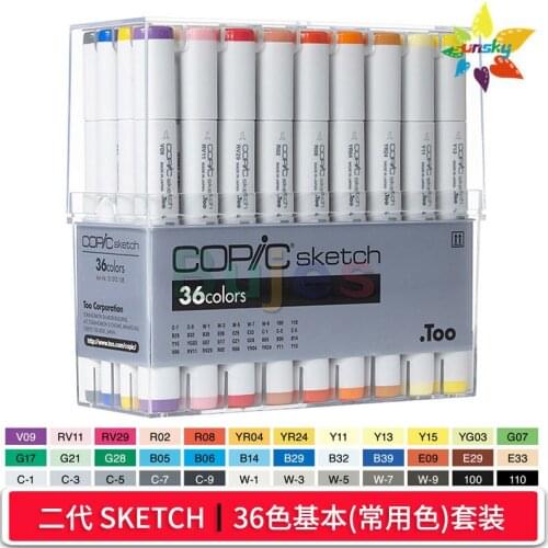 Japan copic marker generation 1, 2, Ciao 3 alcohol oil clothing skin color animation 24 36 72A B C D E Art Oil Color marker set