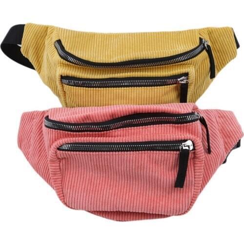 Women Shoulder Bag Solid Color Simplicity Corduroy Soft Comfortable Fashion Shoulder Messenger Bag For Female