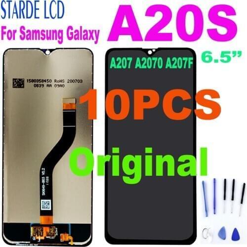 10PCS Original LCD For Samsung Galaxy A20S A207 A2070 A207F LCD Display Touch Screen Digitizer Assembly Replacement For A20S