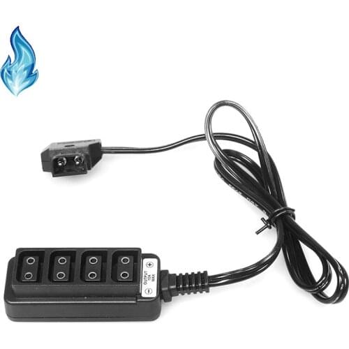 10Xone to four / D-tap Type B 1 Male Split to 4 Female Camcorder Battery Type B Ports P-Tap Adapter Board / Power Outlets