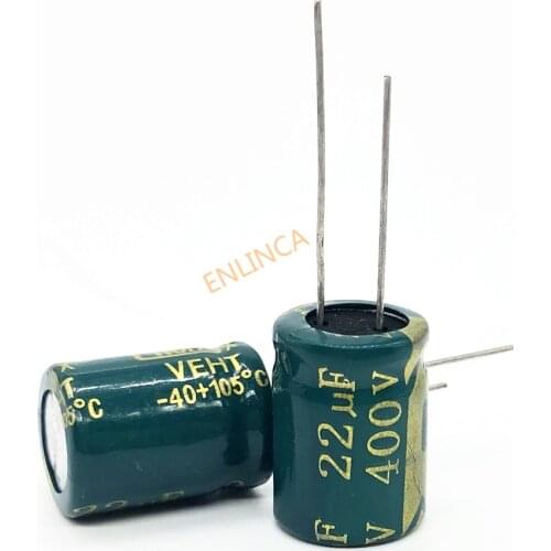 12pcs/lot 400V 22UF high frequency low impedance 13*17 20% RADIAL aluminum electrolytic capacitor 22000NF 20
