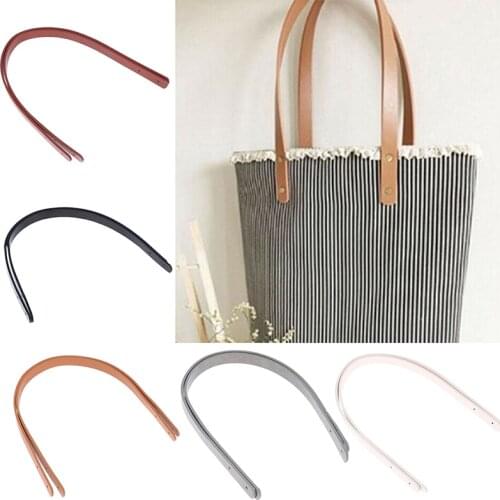 2 Pcs Bag Belt Detachable PU Leather Handle Lady Shoulder Bag DIY Replacement Accessories Handbag Band Handle Strap Band 60cm