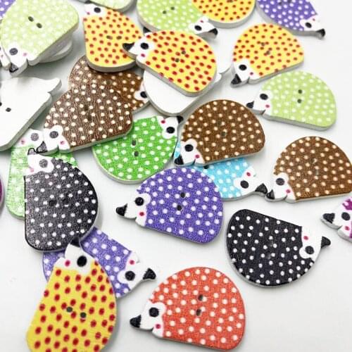 50pcs Mixed Hedgehog Buttons For Clothes Knitting Needles Crafts Sewing Scrapbooking DIY Fabric Needlework WB786