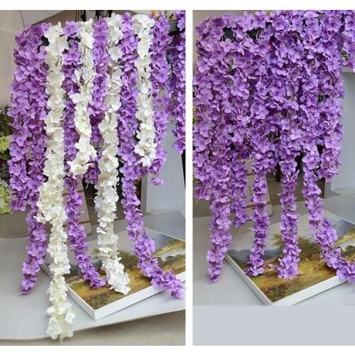 600pcs Hydrangea Decorative Silk Flower Head 500pcs 2M Hydrangea flower and 400pcs orchids flower free shipping