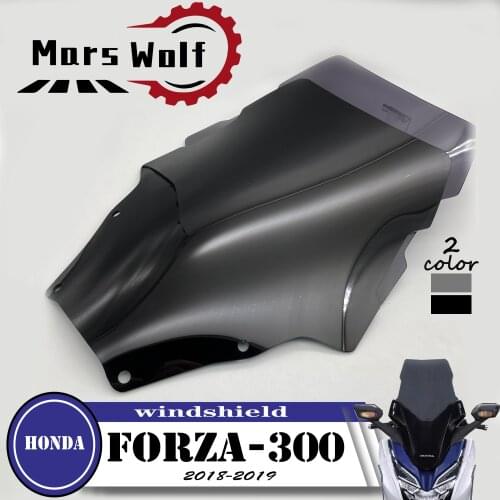 Motorcycle Accessories WindScreen Windshield W Deflector Viser VIsor Fits For HONDA FORZA300 2018 forza 300 2018-2019 Forza-300