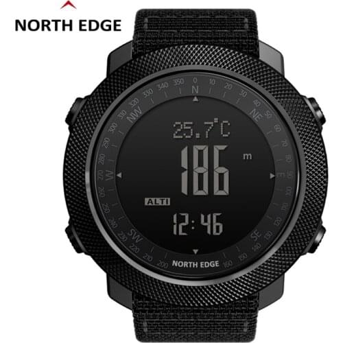 NORTH EDGE Digital Watch Outdoor Sports Swimming Military Watches Altimeter Barometer Thermometer Compass Waterproof 50M for Men