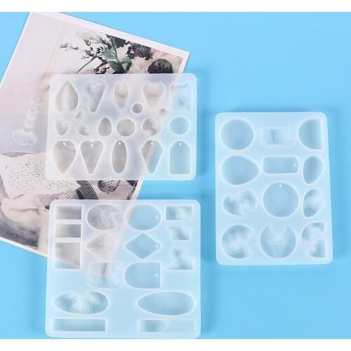 Jewelry Casting Molds Silicone Mould for Resin Epoxy DIY Crafting Earring Pendant Studs Jewelry Making In Stock