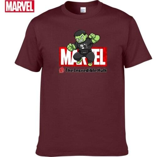 Marvel The Avengers Hulk T-shirt Comfortable Breathable 100% cotton Fashion clothes for teens Summer Tops Men clothing #158