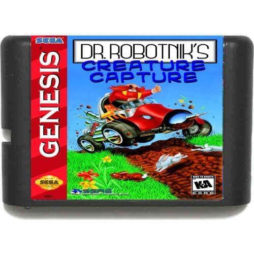 Dr. Robotniks Mean Creature Capture 16 bit MD Game Card For 16 bit Sega MegaDrive Genesis game console