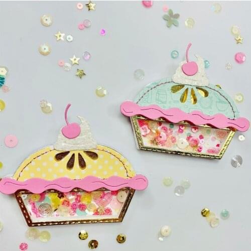 KLJUYP Cute Pie Shaker Metal Cutting Dies Scrapbook Paper Craft Decoration dies scrapbooking