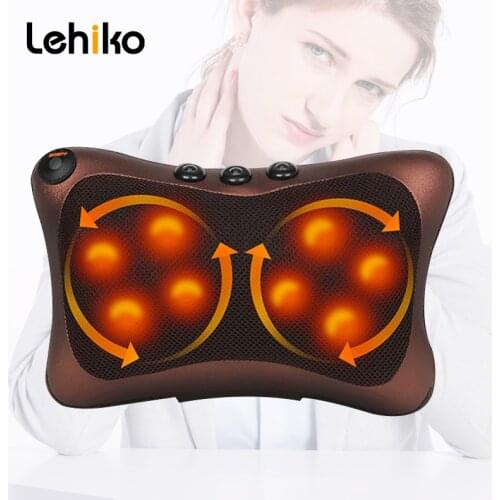 Neck Massager Car Home Cervical Shiatsu Massage heating Neck Back Waist Body Electric Multifunctional Massage Pillow Cushion