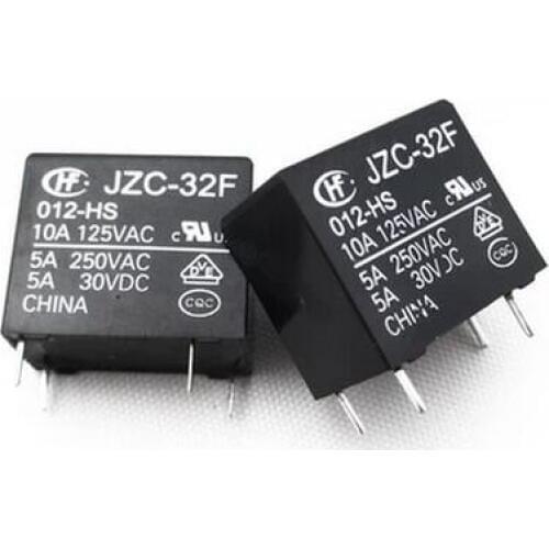 NEW relay JZC-32F 012-HS JZC-32F-012-HS HF32F 012-HS HF32F-012-HS 12VDC DC121V 12V DIP4 20pcs/lot