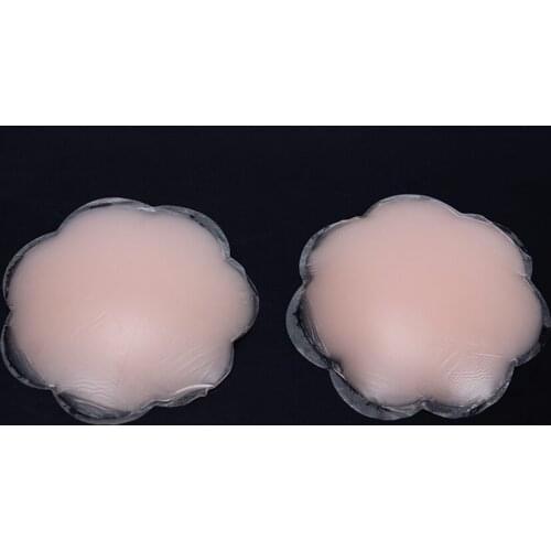 New Chest Stickers Anti-Bumps Nipple Paste Round Flower Breathable Silicone Complexion Patch For Woman Reusable Nipple Cover