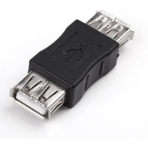 USB 2.0 Plug A Female to Female Coupler Cord Adapter Connector Adapter Computer Cables Connectors DJA88