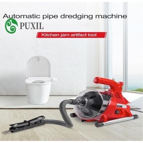 Durable Toilet dredge through sewer school home electric pipe dredging machine toilet kitchen block artifact tool