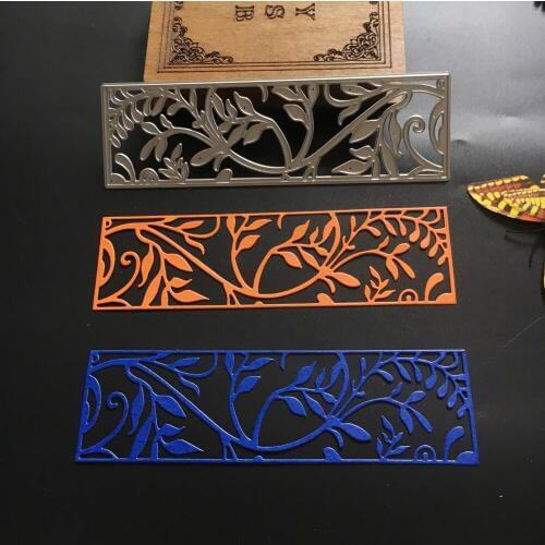 Rectangle Frame Metal Cutting Dies Stencil Flower Pattern DIY Scrapbooking Die Cuts Album Paper Cards Embossing Decorative Craft