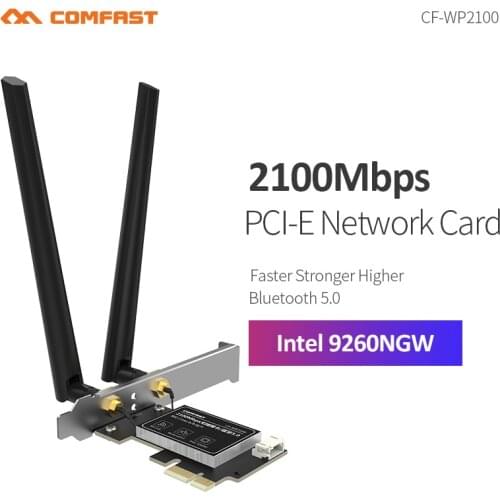 Comfast 2400Mbps WiFi 6 Intel AX200 802.11ax/ac Dual Band 2.4G&5GHz M.2 Bluetooth 5.1 Network Card Intel 9260 Adapter For Laptop