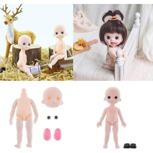 1/12 BJD Ball Jointed Figure Doll Body DIY Making Makeup Accessory Doll Replacement Parts 1/6 Doll Accessories