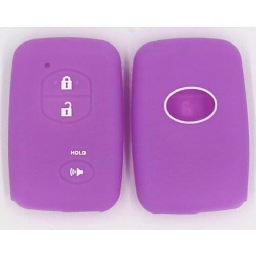 4PC Silicone Remote Key Case Cover Holder for Toyota RunX Carina Filder Estima Previa Corolla Celica Car Keychain Protector