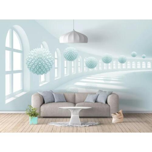 Modern Simple 3D Space Expansion Art Mural Wallpaper Living Room Bedroom Background Wall Paper For Wall 3 D Papel De Parede Sala