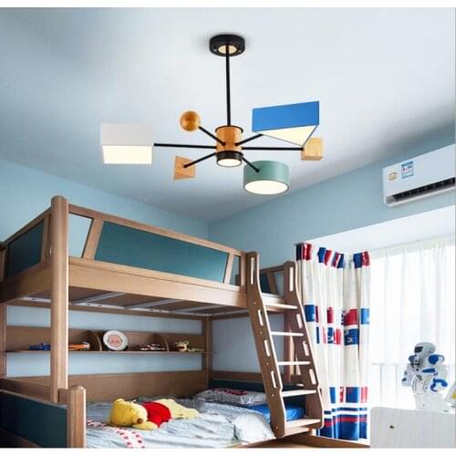 Macaron led macaron lamp of Nordic simple personality chandelier Restaurant Restaurant study childrens room clothing store