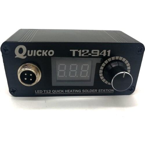 T12-941 QUICKO Mini T12 soldering station T12-941 LED DC version portable DIY aviator soldering iron