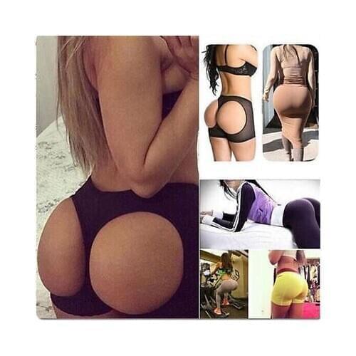 Ladies Butt Lifter Shaper Tummy Control Panties Buttocks Open Instan Boyshorts